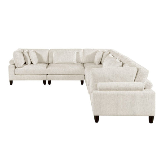 Homelegance - Robstown 6-Piece Modular Sectional in Beige - 9688NBEx63CR3AC view 2