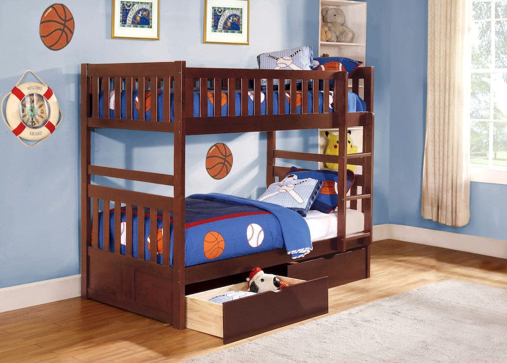 Homelegance - Rowe Twin/Twin Bunk Bed W/ Storage Boxes - B2013DC-1xT view 9