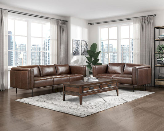 Homelegance - Soren Sofa in Brown - 9280BR-3 view 2