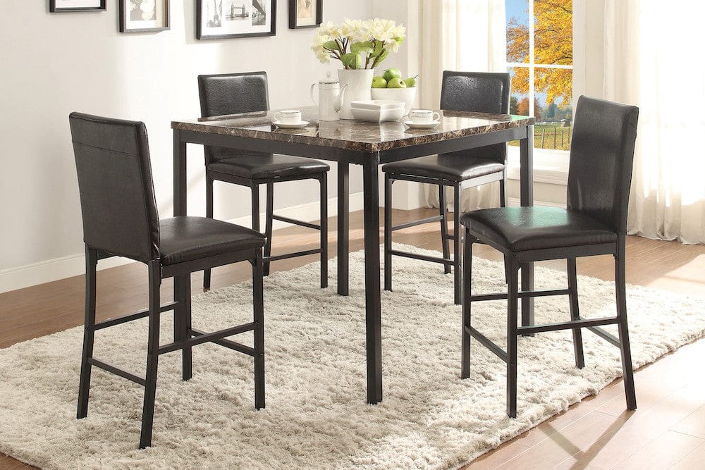 Homelegance - Tempe Counter Height Table, Faux Marble Top - 2601-36 view 5