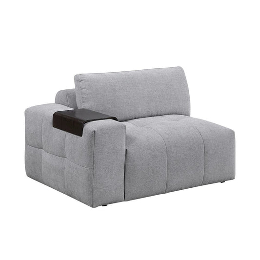 Homelegance - Tidal Left Side Chair W/ one Arm in Gray - 9155GY-1L view 2