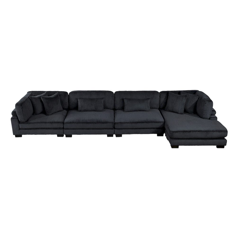 Homelegance - Traverse 4-Piece Modular Sectional W/ Reversible Chaise - 8555BKxCR2ACVC view 12