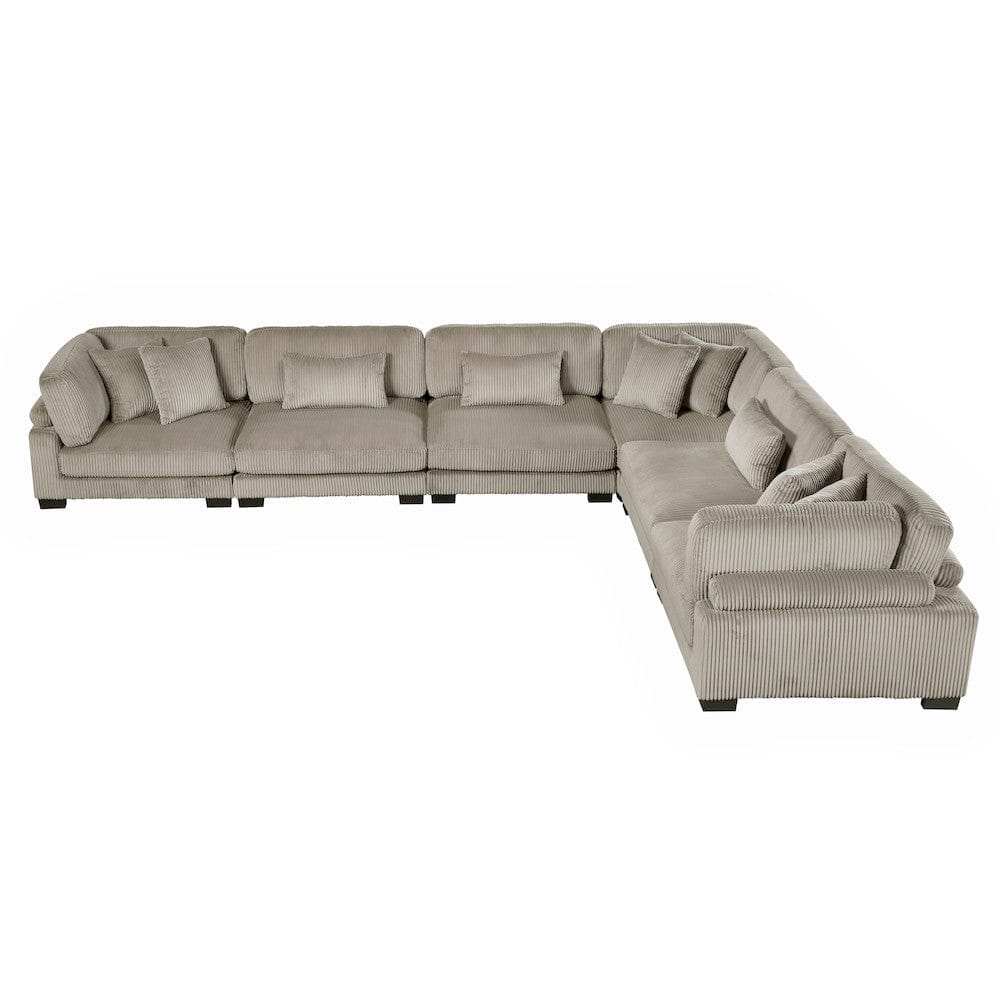 Homelegance - Traverse 6-Piece Modular Sectional in Taupe - 8555GBx3CR3AC view 12