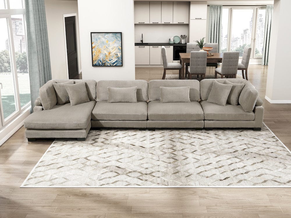 Homelegance - Traverse Reversible Chaise in Taupe - 8555GB-VC view 12