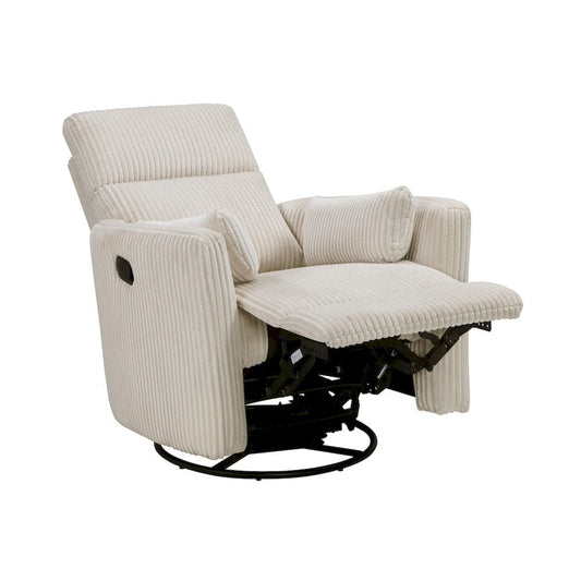 Homelegance - Traverse Swivel Glider Reclining Chair in Beige - 8555BE-1SW view 2