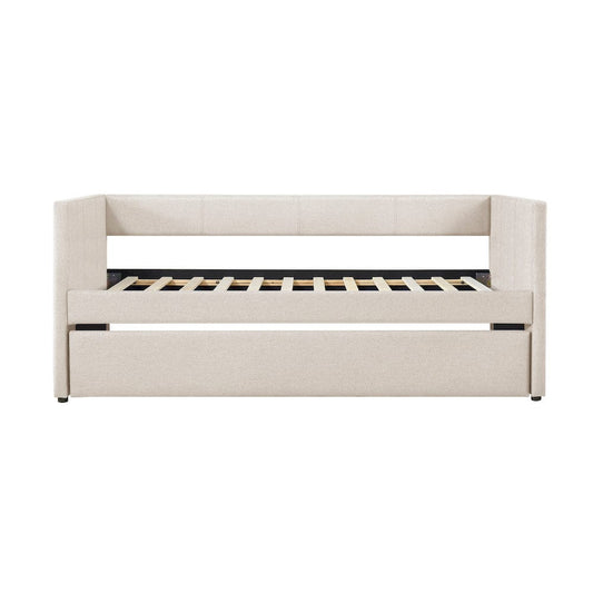 Homelegance - Trudy Daybed W/ Trundle in Beige - 4987BE view 2