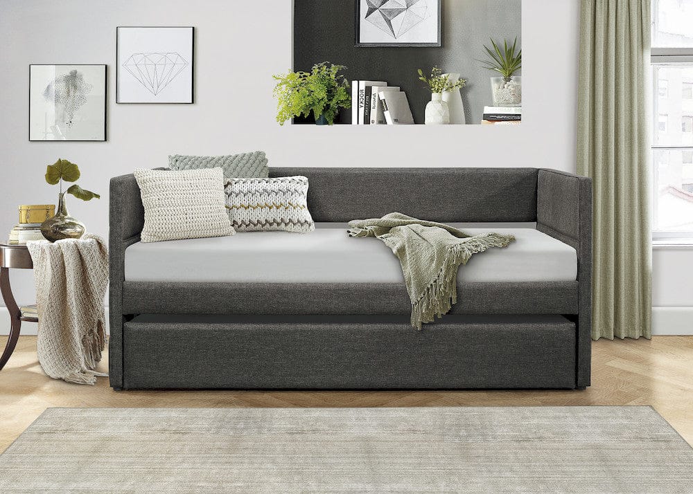 Homelegance - Vining Daybed W/ Trundle in Dark gray - 4975x view 6