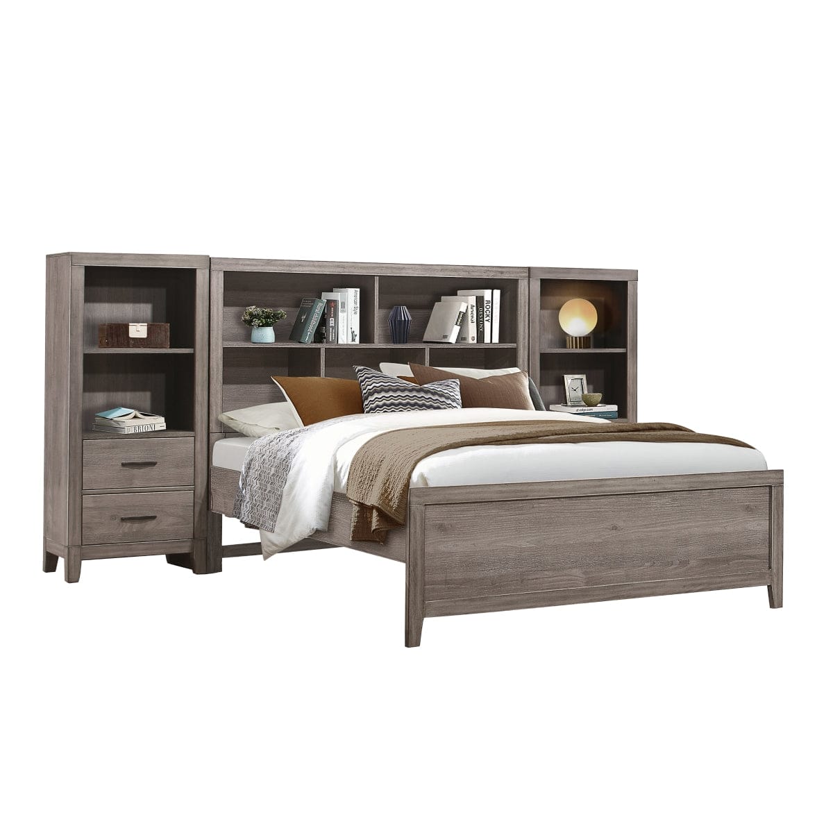 Homelegance - Woodrow 3pc Set Queen Wall Bed - 2042NBxWB view 1