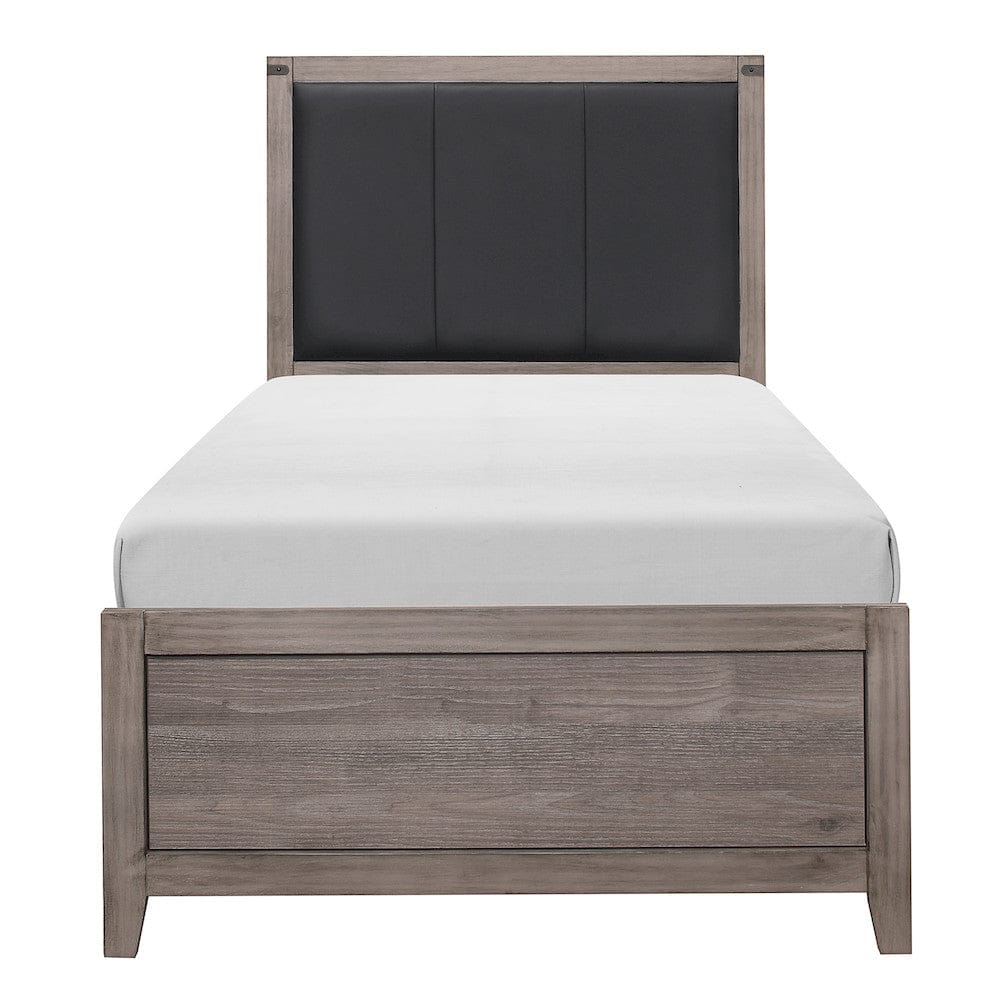 Homelegance - Woodrow Twin Bed in Black - 2042T-1x view 5