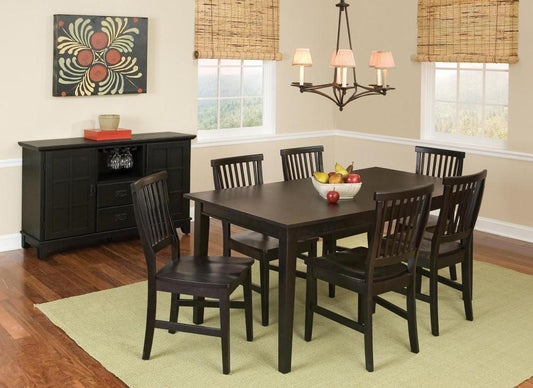 Homestyles Furniture - Arts & Crafts Black 7 Piece Dining Set - 5181-319 veiw 2