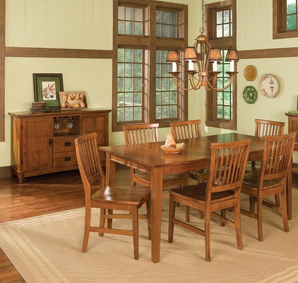 Homestyles Furniture - Arts & Crafts Brown 7 Piece Dining Set - 5180-319 veiw 2