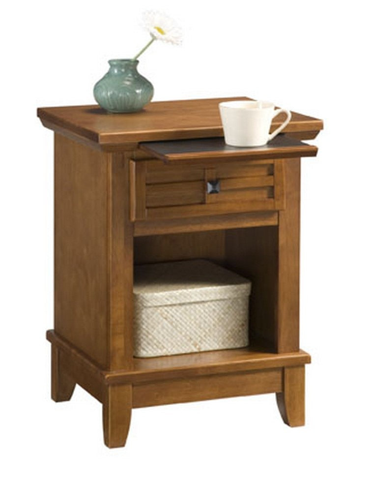 Homestyles Furniture - Arts & Crafts Brown Nightstand - 5180-42 veiw 2