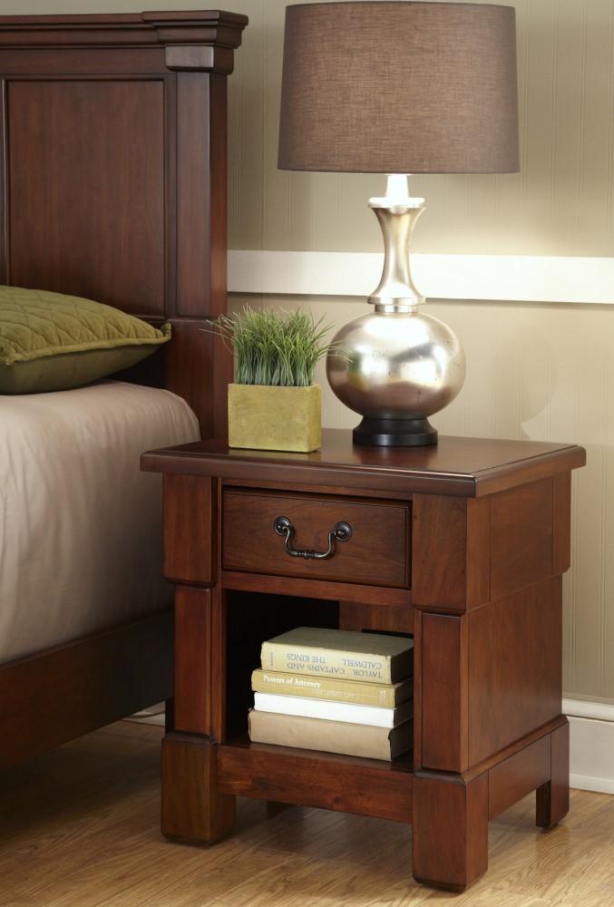 Homestyles Furniture - Aspen Brown Nightstand - 5520-42 veiw 2