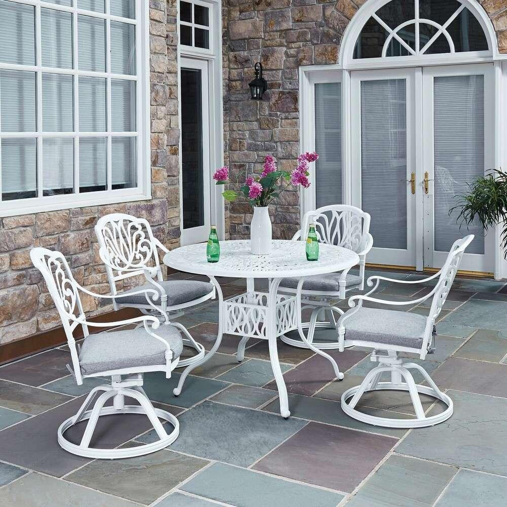 Homestyles Furniture - Capri White 5 Piece Dining Set - 6662-305 veiw 2