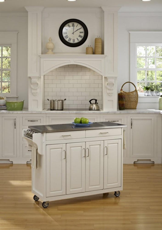 Homestyles Furniture - Create-a-Cart White Kitchen Cart - 9200-1022 veiw 2