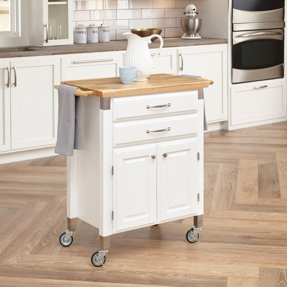 Homestyles Furniture - Dolly Madison White Kitchen Cart - 4509-95 veiw 3