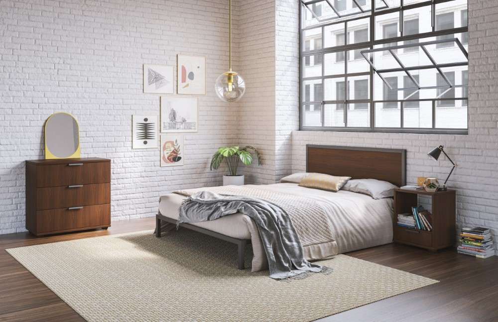 Homestyles Furniture - Merge Queen Bed, Nightstand and Chest - 5450-5014 veiw 1
