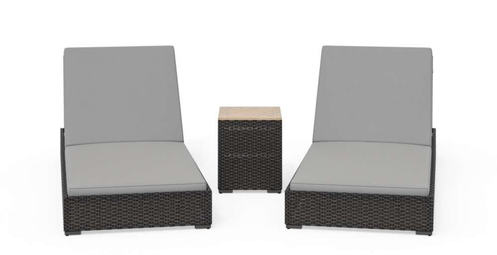 HomeStyles Furniture - Outdoor Chaise Lounge Pair and Side Table - 6801-83D-T veiw 4