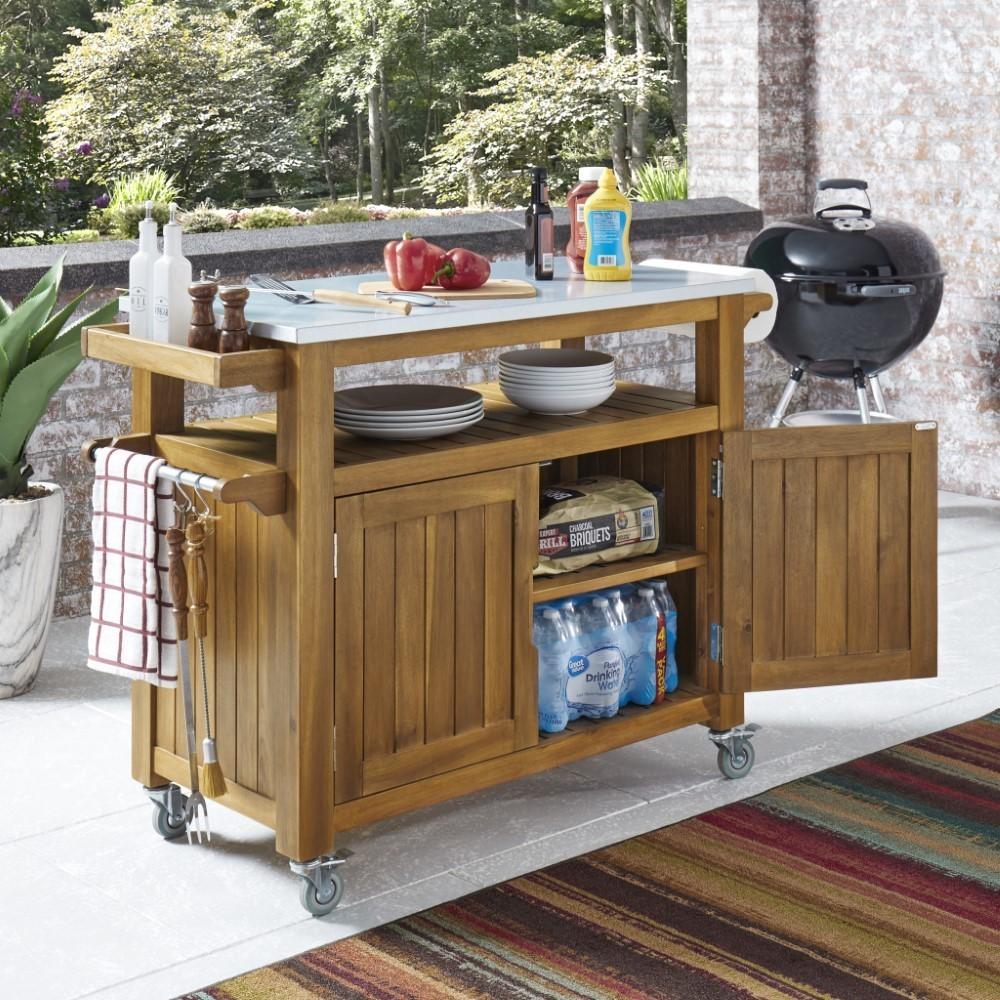 Homestyles Furniture - Maho Brown Kitchen Cart - 5663-95 veiw 2