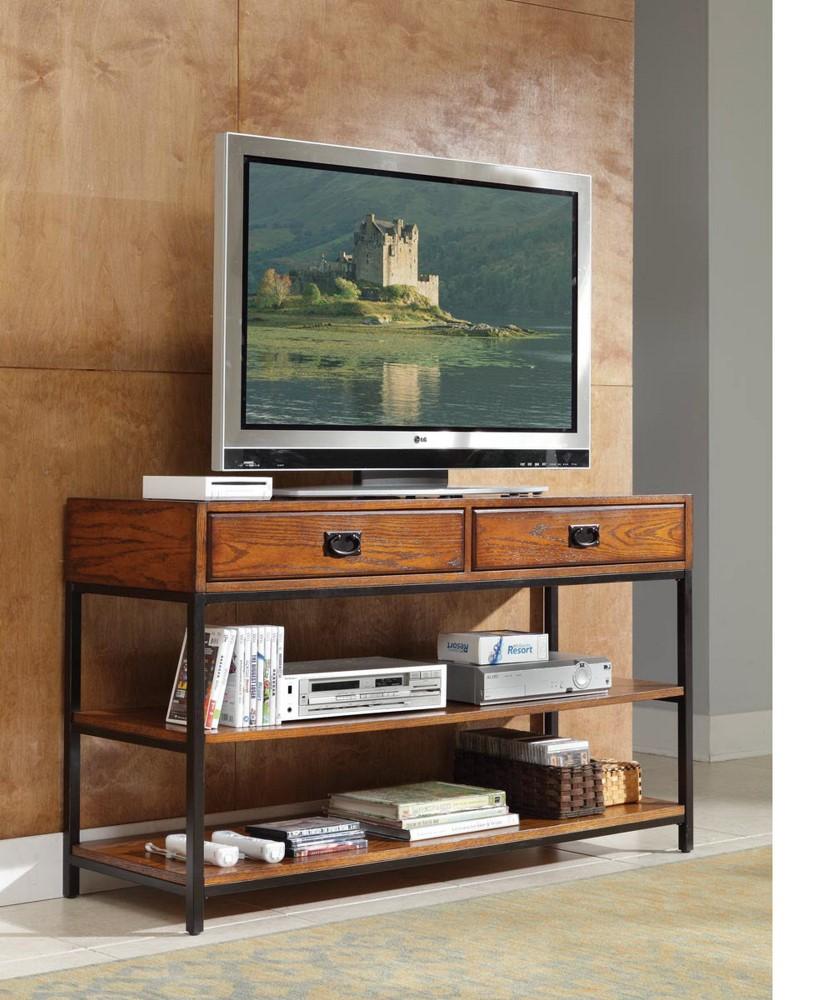 Homestyles Furniture - Modern Craftsman Brown Media Console - 5050-06 veiw 2