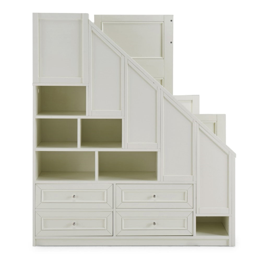 Homestyles Furniture - Naples White Twin Over Full Bunk Bed - 5530-56D veiw 4