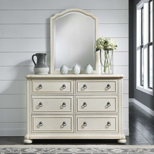 Homestyles - Provence Off-White Dresser with Mirror - 5502-74 veiw 2