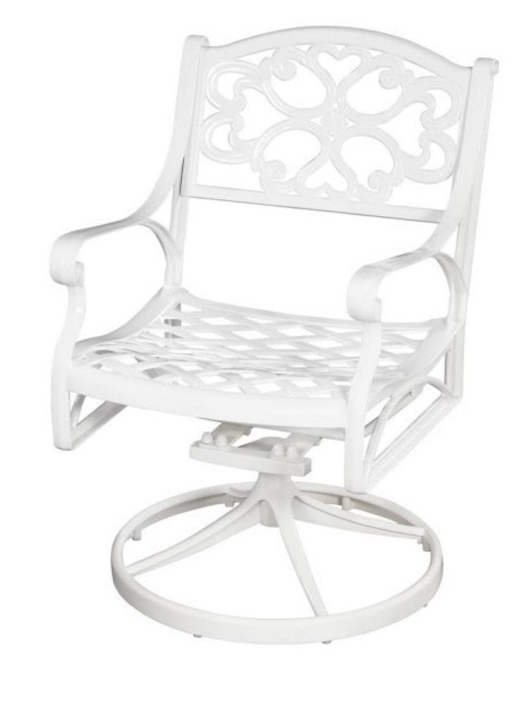 Homestyles Furniture - Sanibel White Swivel Rocking Chair - 6652-53 veiw 1
