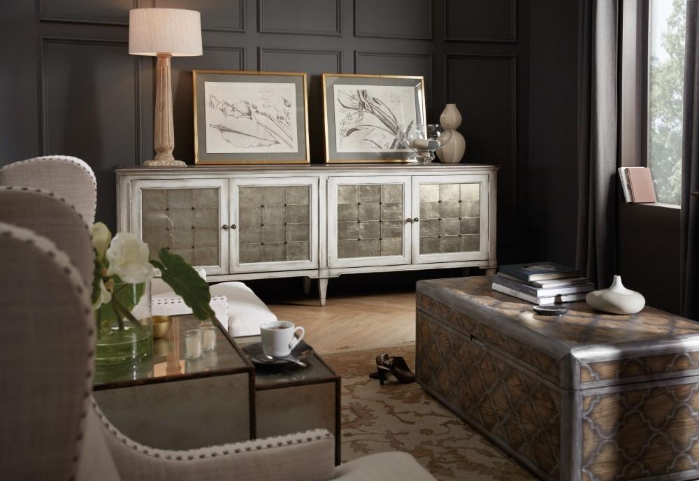 Hooker Furniture - Arabella Four-Door Credenza - 1610-85006-WH veiw 3