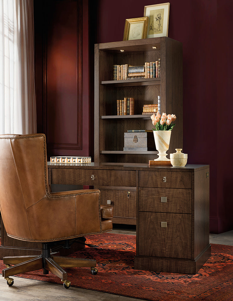 Hooker Furniture - Archives Executive Desk - Dark Wood - 6123-10462-89 view 8
