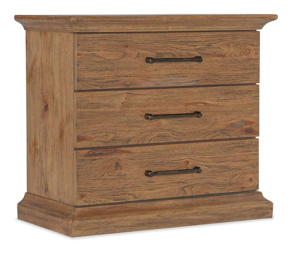 Hooker Furniture - Big Sky Three Drawer Nightstand - 6700-90016-80 veiw 1