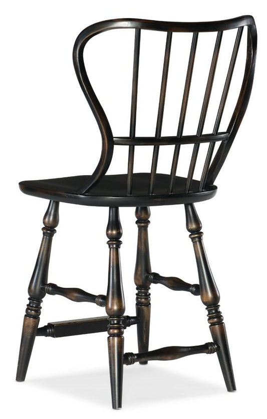 Hooker Furniture - Ciao Bella Spindle Back Counter Stool - Black - 5805-75351-99 veiw 2