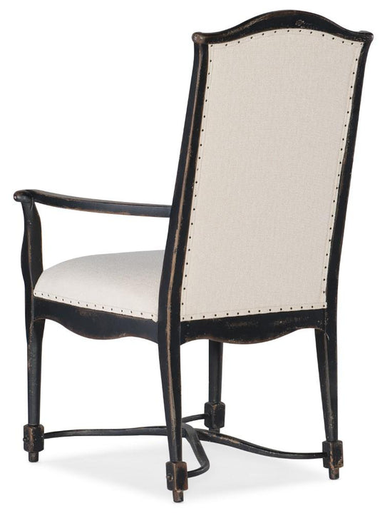 Hooker Furniture - Ciao Bella Upholstered Back Arm Chair - Black Finish - 5805-75300-99 veiw 2