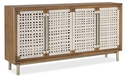 Hooker Furniture - Commerce and Market Savana Woven Front Credenza - Medium Wood - 7228-85141-85 view 2