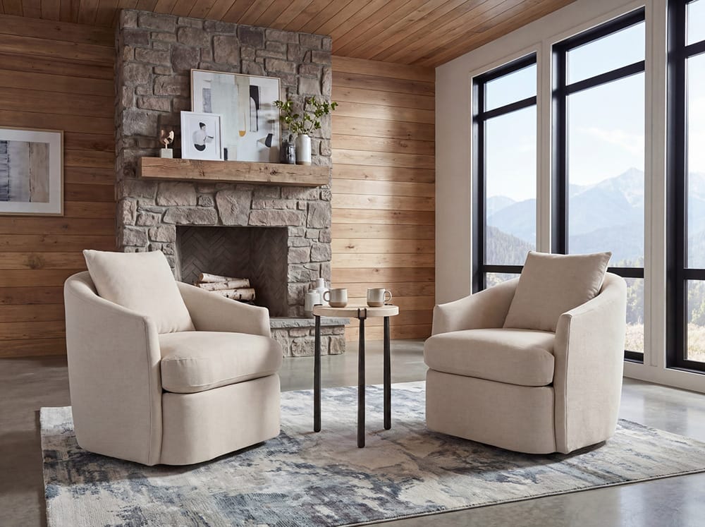 Hooker Furniture - Corbin Swivel Chair in Beige - HFCX-1650-009-224681-04 view 6