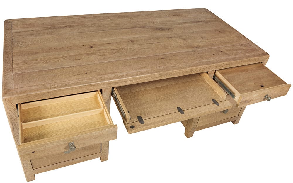 Hooker Furniture - Driftwood Executive Desk - Light Wood - 6820-10462-80 view 6