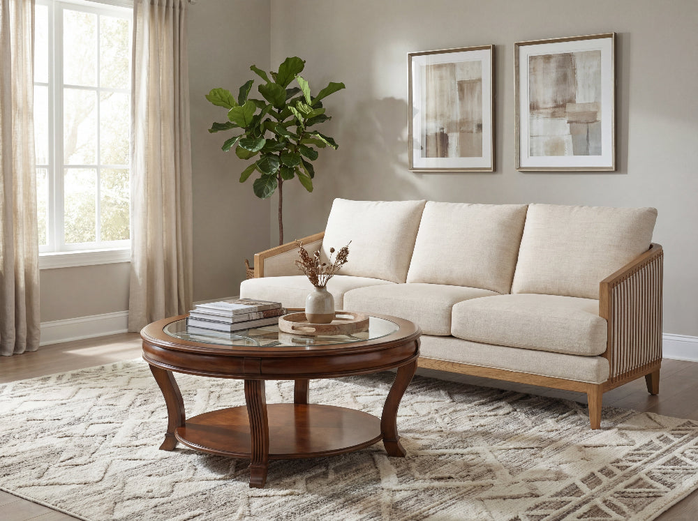 Hooker Furniture - Enveyed Stationary Sofa in Beige - SS224-03-413 view 5