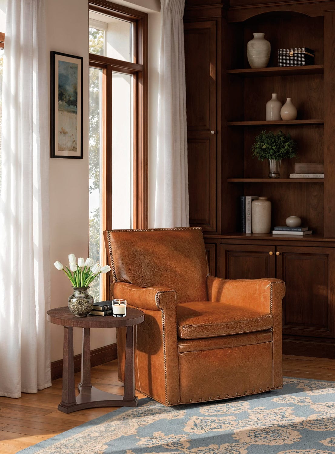 Hooker Furniture - Jilian Swivel Club Chair - CC419-SW-085 veiw 4