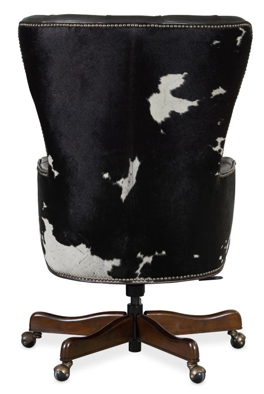 Hooker Furniture - Katherine Executive Swivel Tilt Chair w/ Black & White HOH - EC448-097 view 2