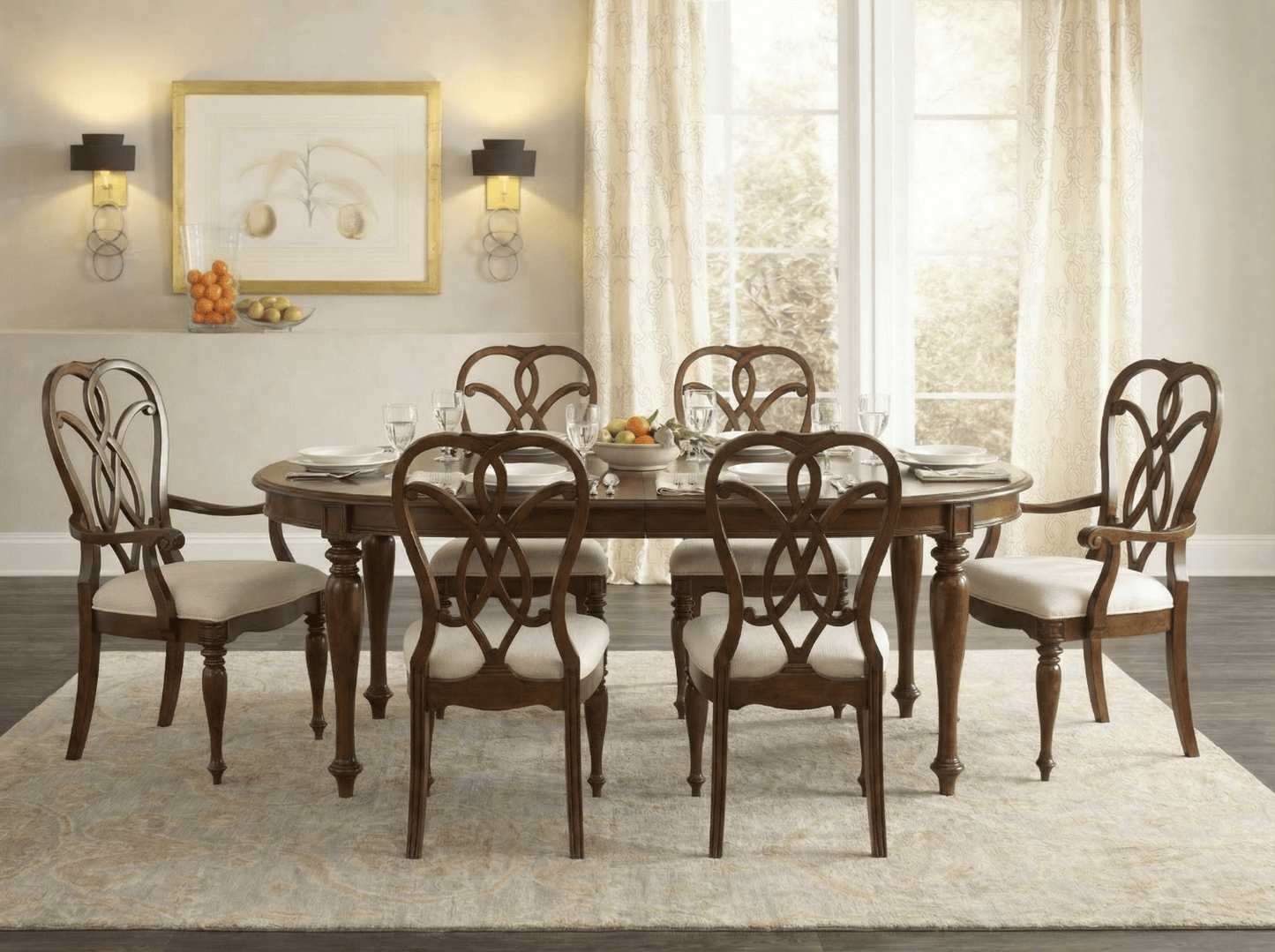 Hooker Furniture - Leesburg Leg Table with Two 18 Leaves - 5381-75200 veiw 4
