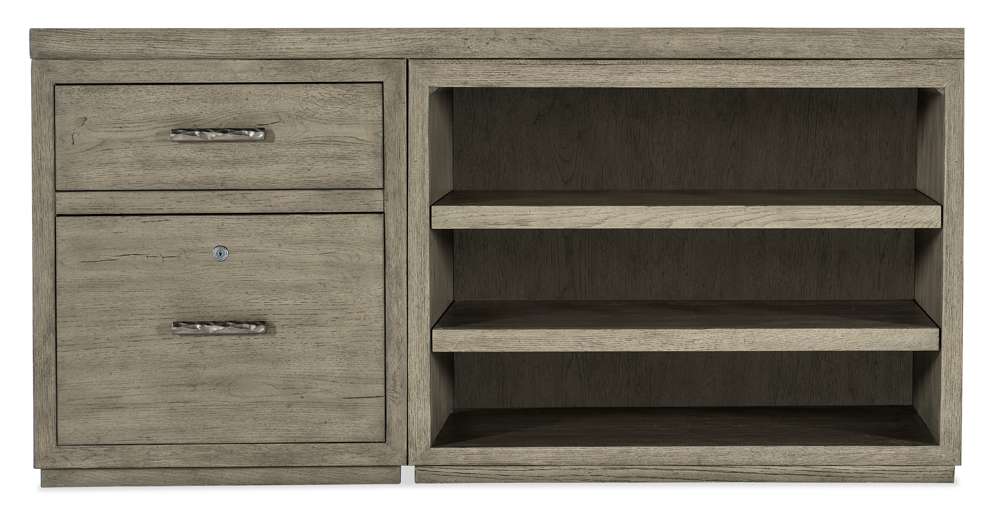 Hooker Furniture - Linville Falls 60in Credenza with File and Open Desk Cabinet - 6150-10951-85 veiw 3
