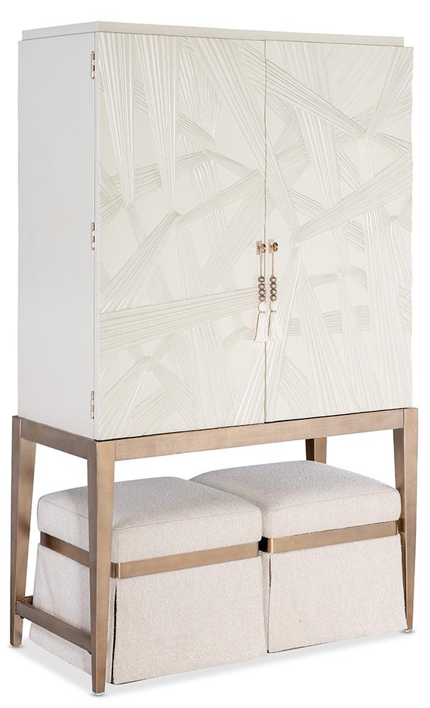 Hooker Furniture - Melange Dream Weaver Pouf in Beige - 628-50734-05 veiw 3