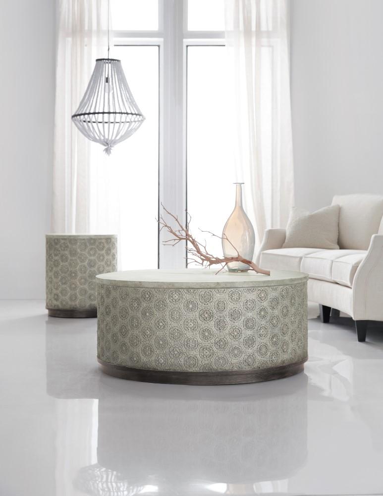 Hooker Furniture - Melange Greystone Round End Table - 638-80005-95 veiw 3