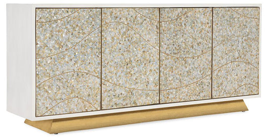 Hooker Furniture - Melange Shelly Credenza in Whites/Creams/Beiges - 628-55103-02 veiw 2