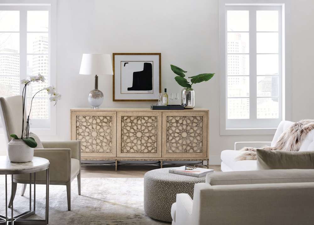 Hooker Furniture - Melange Suzani Three Door Entertainment Console - 628-55013-80 veiw 5