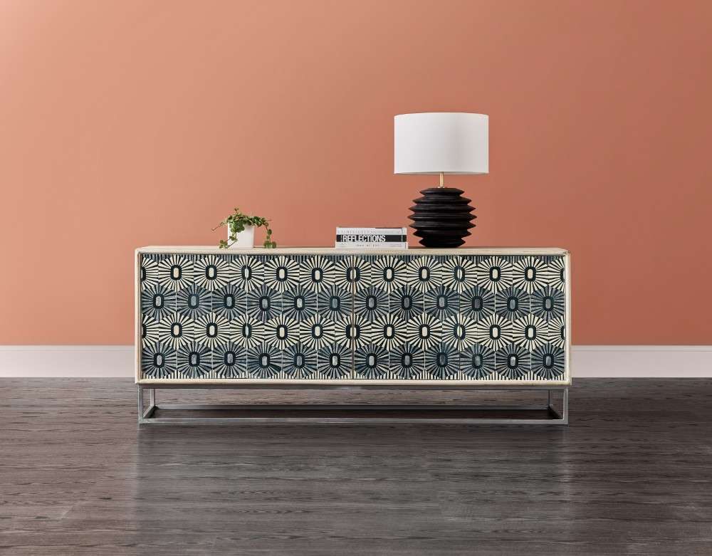 Hooker Furniture - Melange Whitmore Four Door Credenza - 628-85111-02 veiw 4