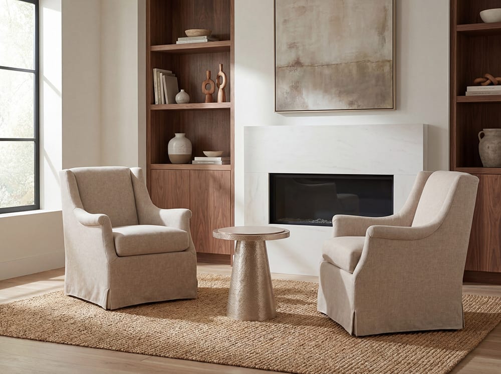 Hooker Furniture - Meribelle Swivel Chair in Beige - HFCX-1533-009-400614-80 view 7