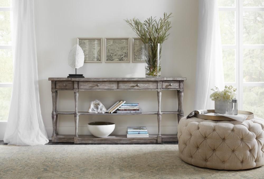 Hooker Furniture - Sanctuary Four-Drawer Console - 5620-85001-LTGY veiw 3
