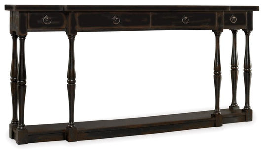 Hooker Furniture - Sanctuary Four-Drawer Thin Console - Ebony - 3005-85001 veiw 2