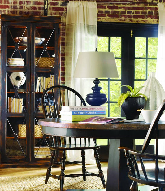 Hooker Furniture - Sanctuary Two-Door Thin Display Cabinet - Ebony - 3005-50001 veiw 2