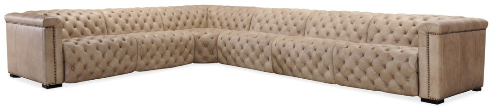 Hooker Furniture - Savion Grandier 6-Piece Power Headrest Sectional w/3 Power Recliners - SS434-G6PS-082 veiw 1